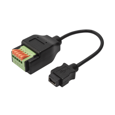 Мини USB женски към 5 пина, удължителен кабел на клемен блок с бутон